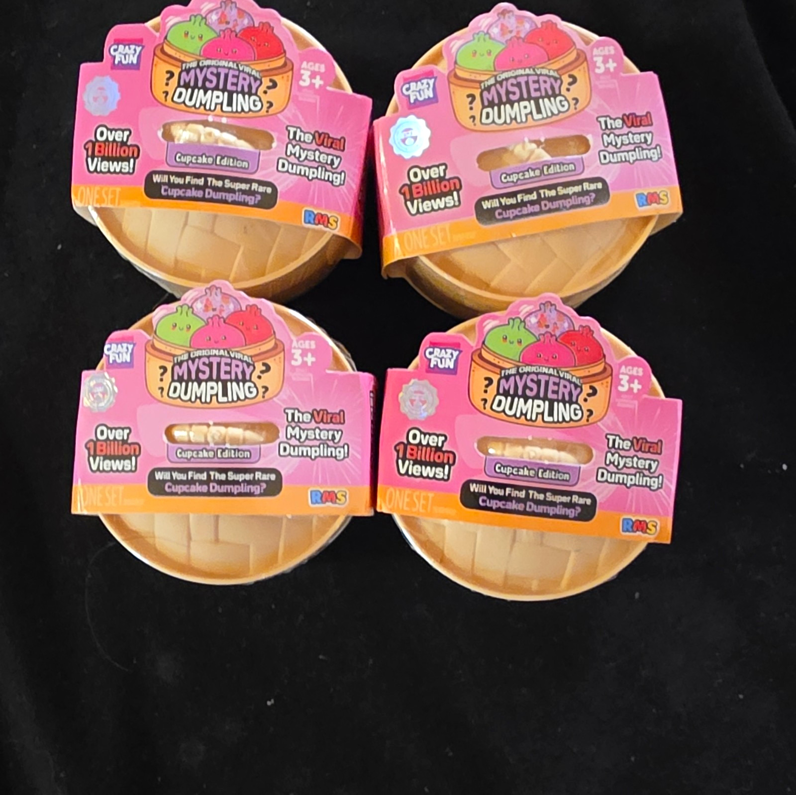 FREE SHIPPING Crazy Fun Mystery Dumpling Cupcake Edition Blind Pack Lot of 4