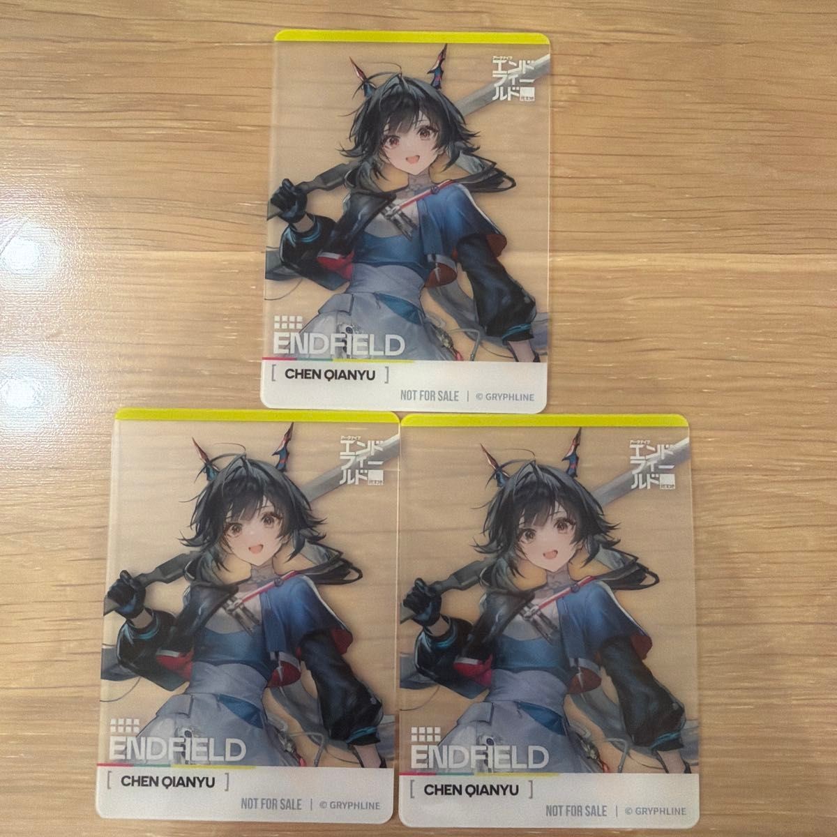 ArknightsEndfield Clear Card Chen the Fierce 3-card set