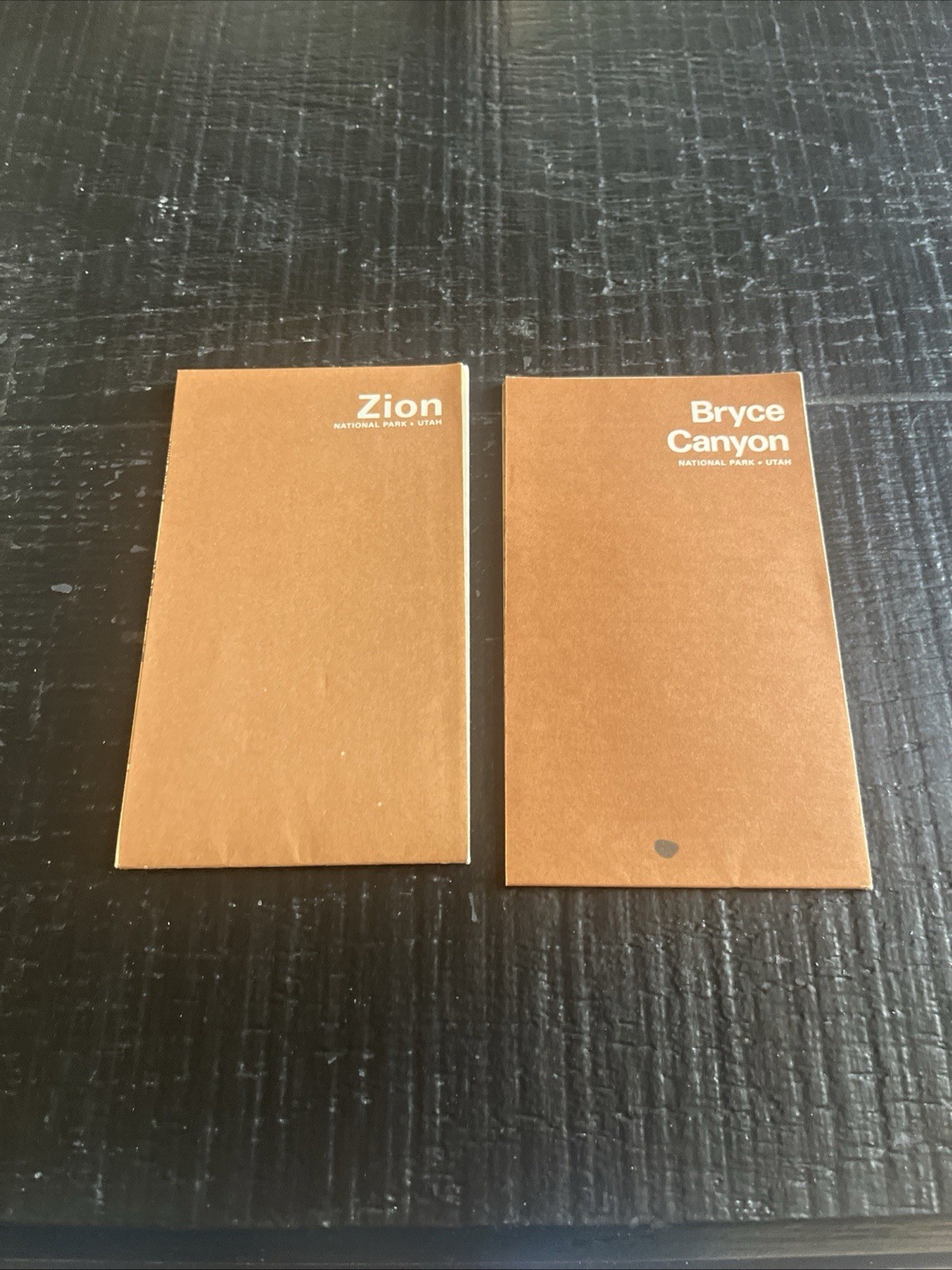 Vintage 1970s Bryce Canyon & Zion National Park Maps Utah