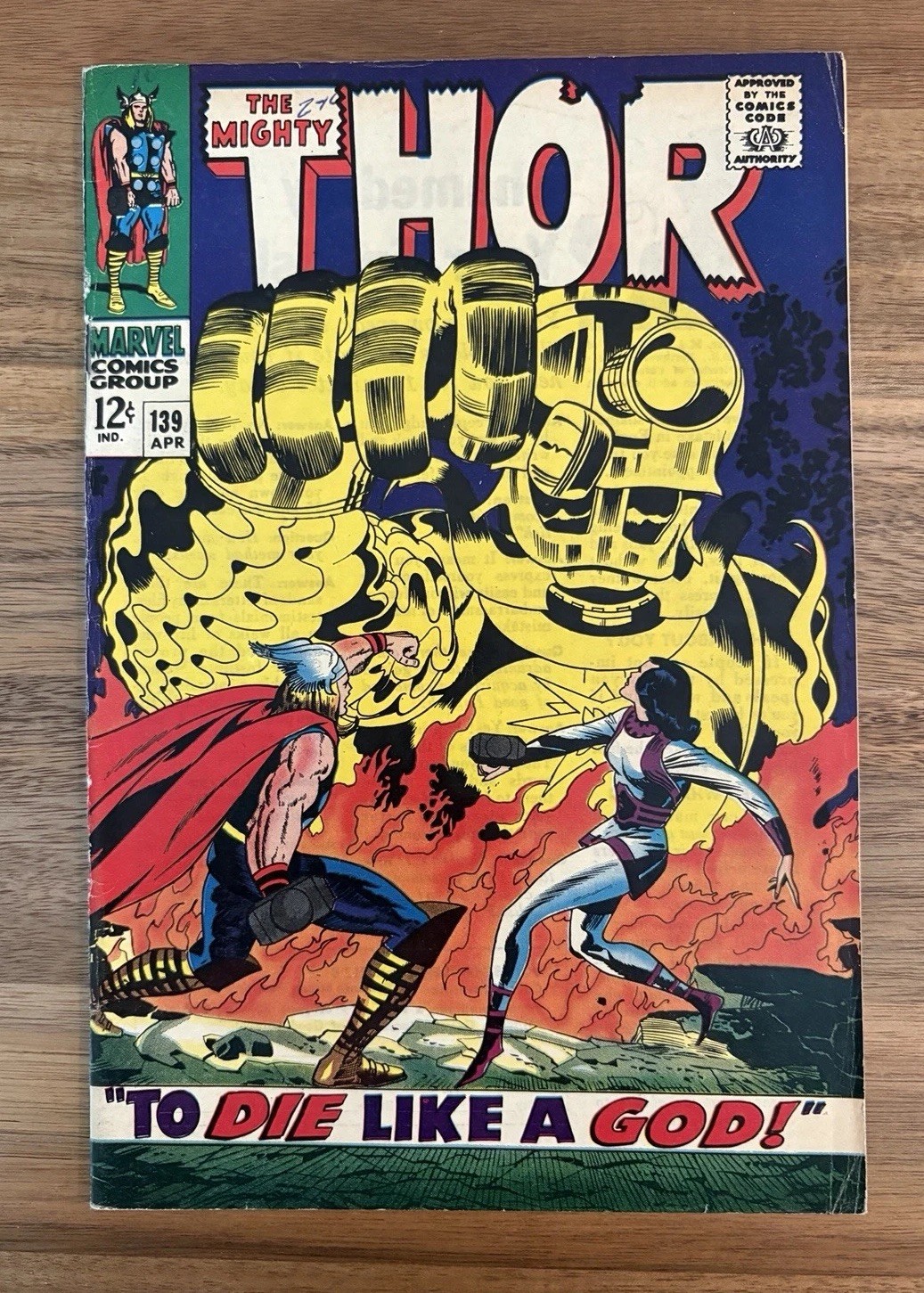 The Mighty Thor #139 (1967) – Jack Kirby Cover – First Cover Appearance of Sif