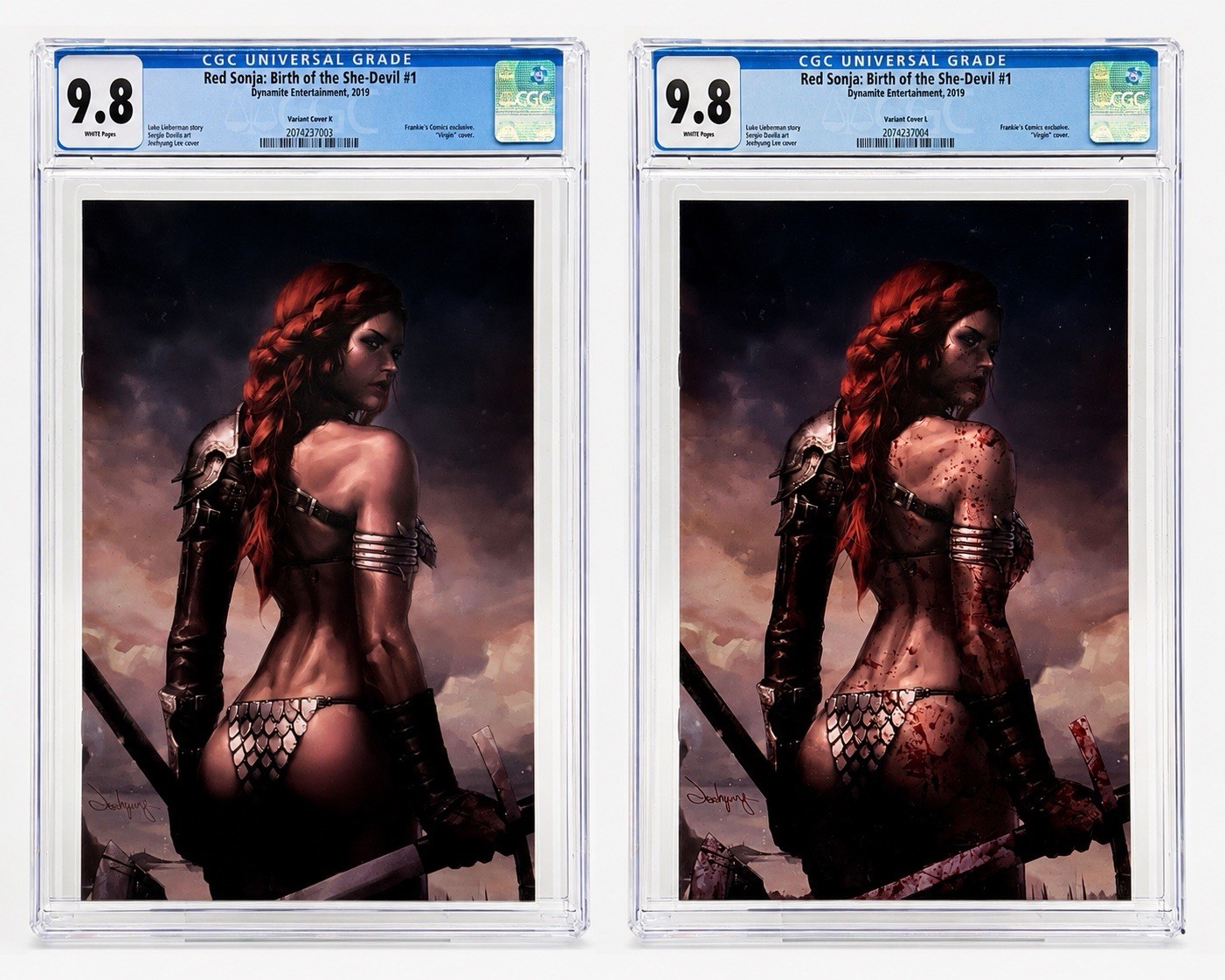 Red Sonja Birth of the She-Devil #1 CGC 9.8 SET Jeehyung Lee Virgin Variants