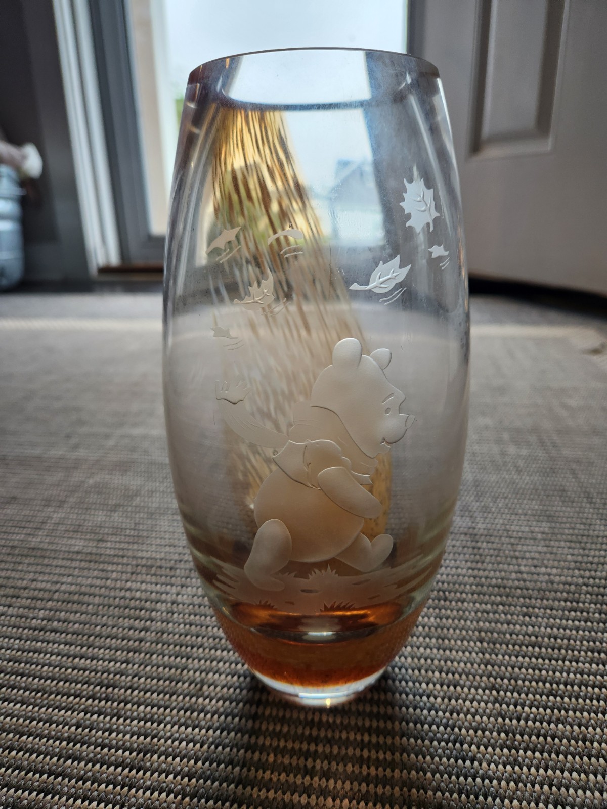 RARE Lenox Disney Pooh Blustery Day Vase Prototype 