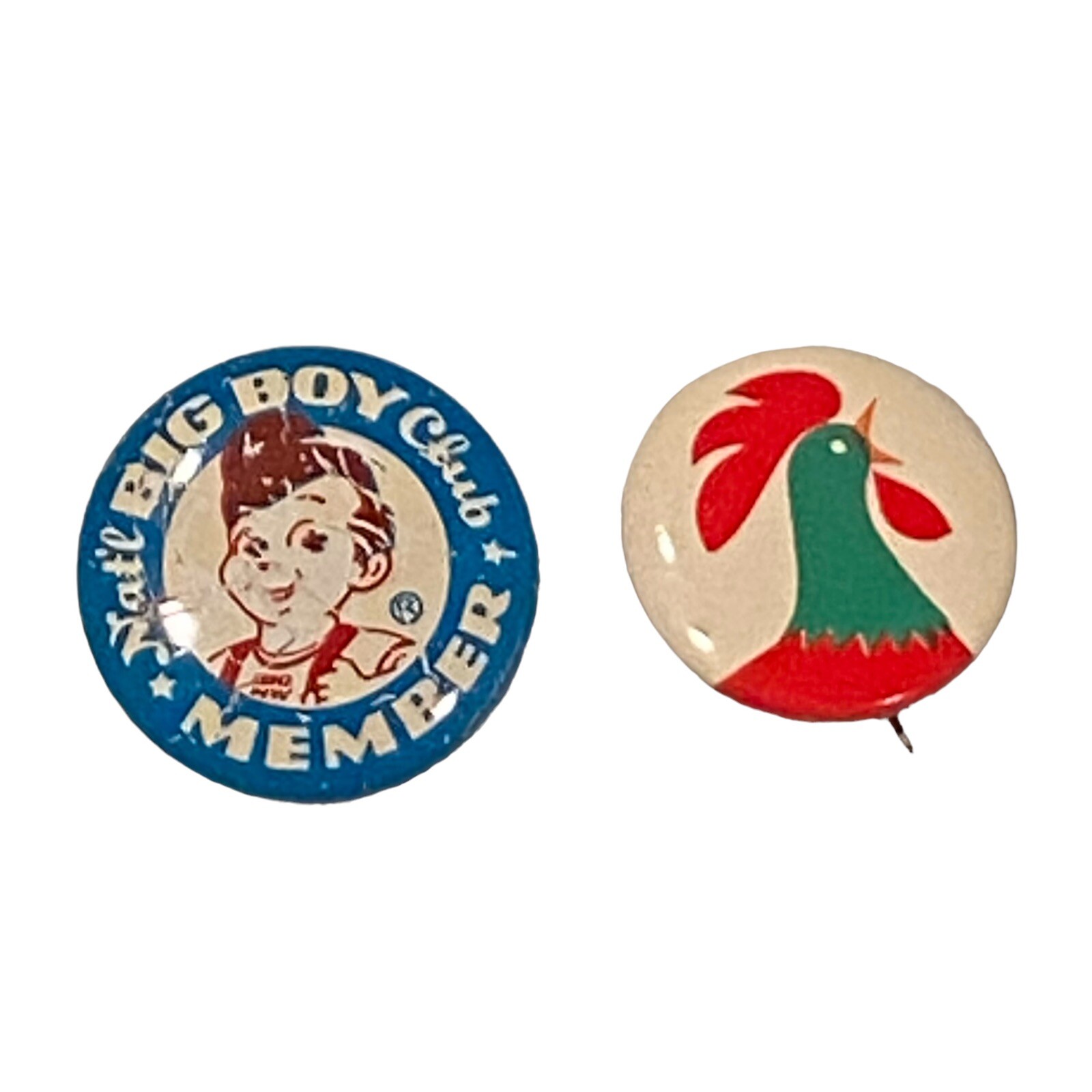Vtg 60’s Kellogg\'s Cereal Corn Flakes Rooster Pin Corny Cornelius & Big Boy Club