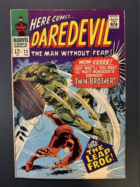 Daredevil #25 1967 KEY 1st App Leap Frog Stan Lee VF 7.0