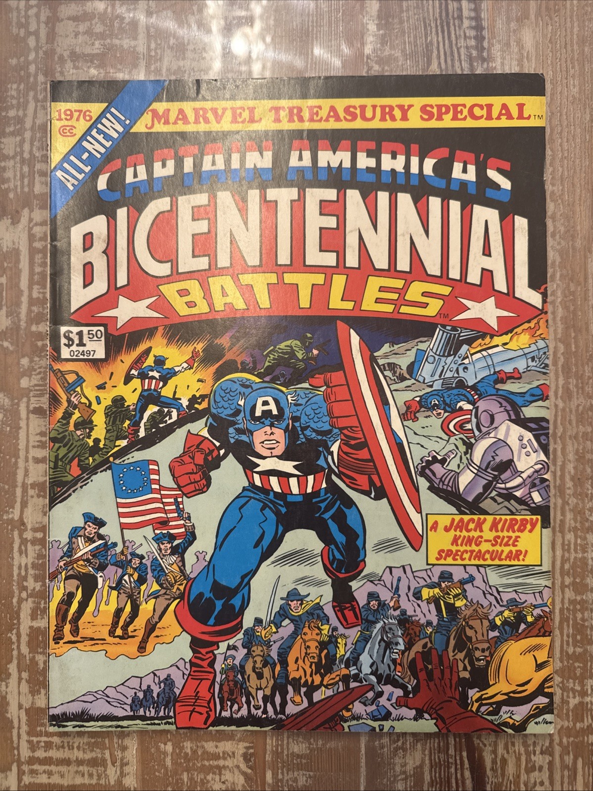 Vintage Marvel Treasury Special Captain American’s Bicentennial Battles  