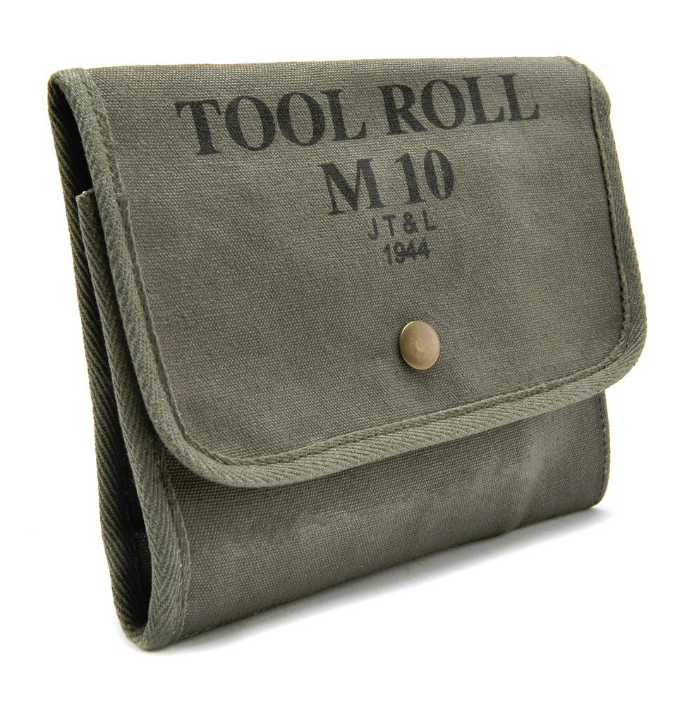 U.S. WW2 M10 Tool Roll marked JT&L 1944 U.S. WW2 M10 Tool Roll marked JT&L 1944