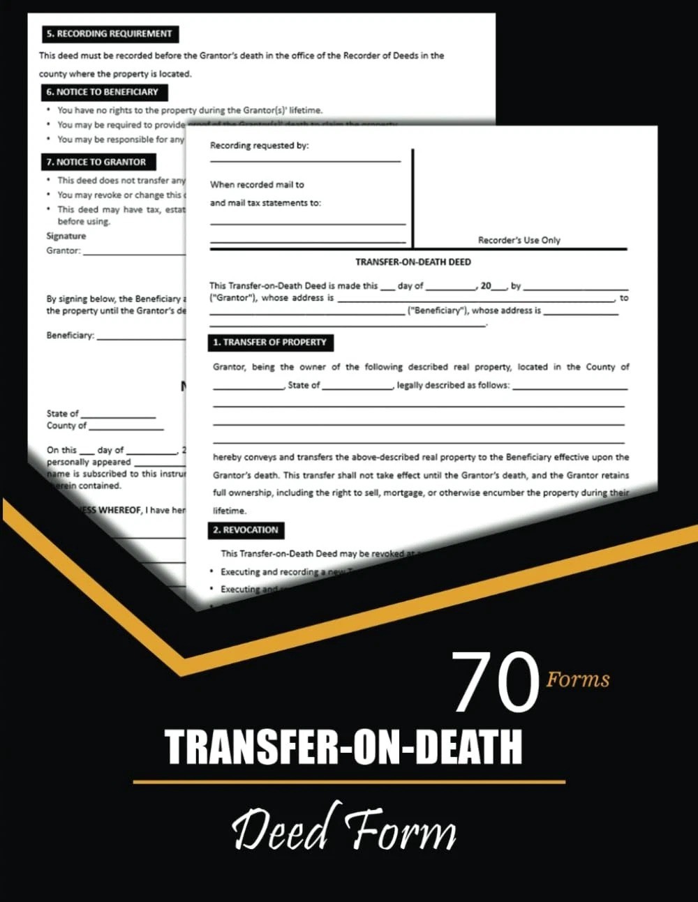 Transfer-on-Death Deed Form: TOD Document for Grantor and Beneficiary