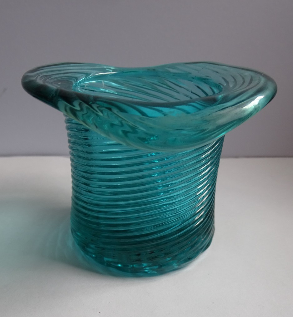 VTG 1980\'s AVON AMERICAN HEIRLOOM BLUE GLASS \