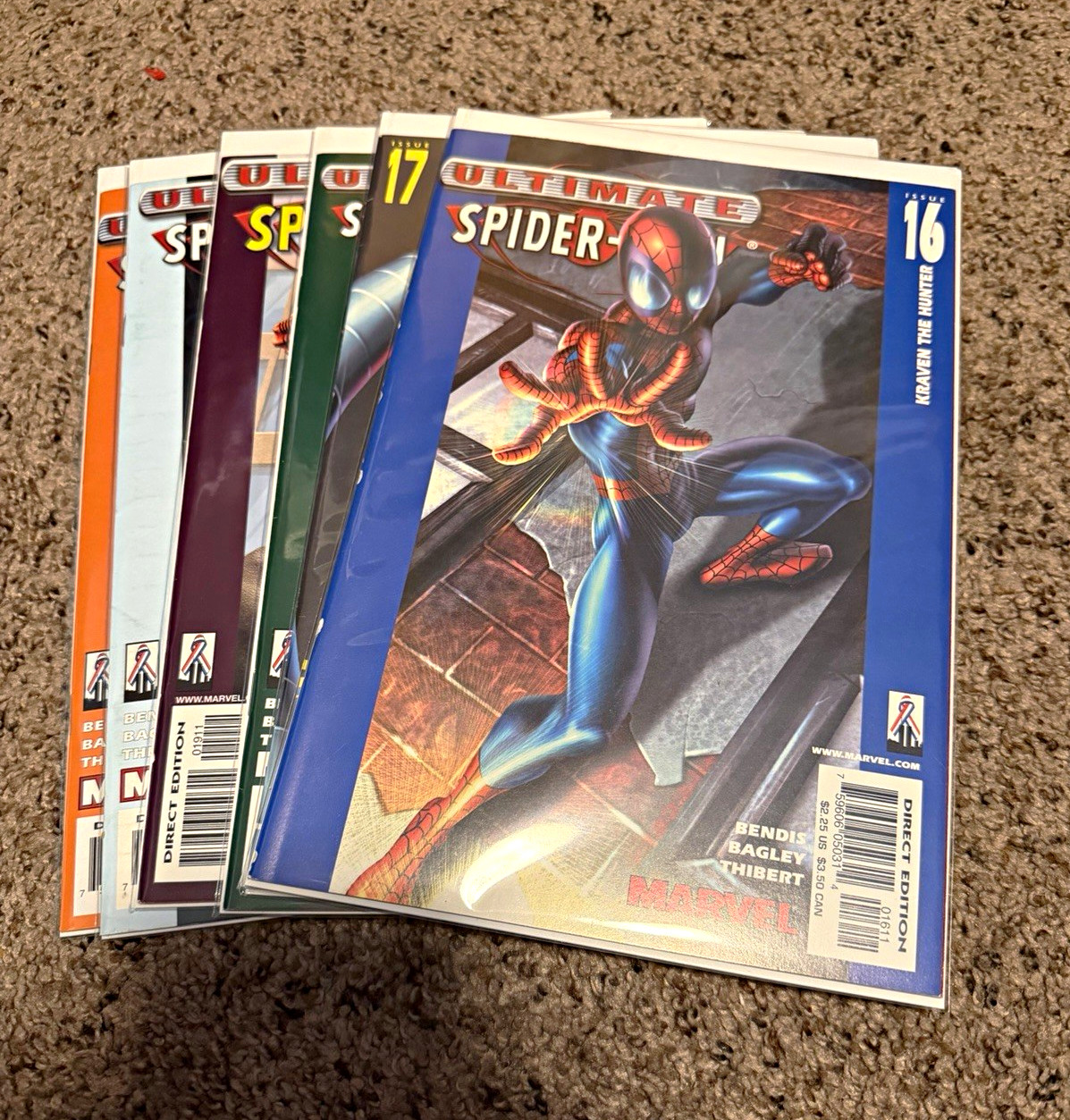 Ultimate Spider-Man #16-21 Marvel Comics Bendis Bagley 6 Issue Lot
