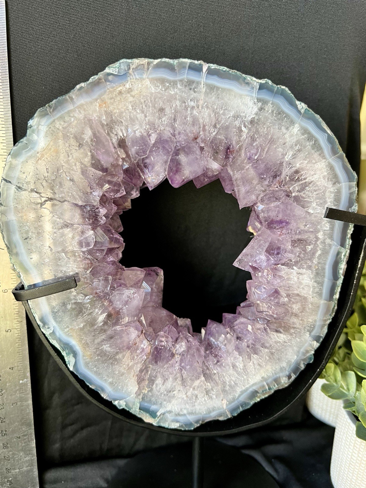 Amethyst Portal, Stand Included, 10.5 Inches Tall In Stand, 3 Lbs 3 Oz