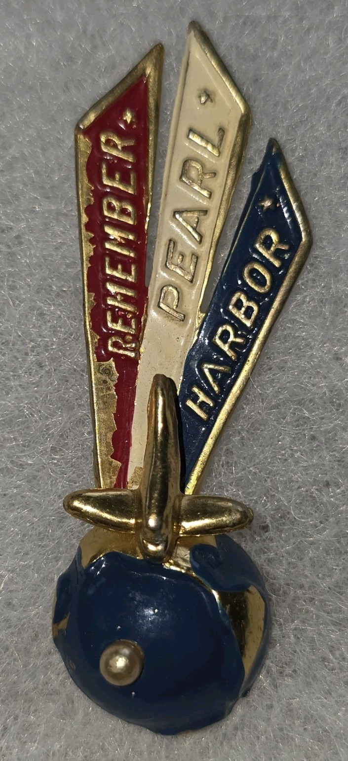 WW2 REMEMBER PEARL HARBOR-LAMPL-Patriotic-AID HOME FRONT PIN/Brooch 1941-1942 US