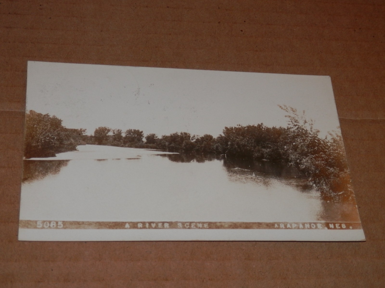 ARAPAHOE NEBRASKA - 1910 USED REAL PHOTO POSTCARD RPPC - RIVER SCENE - FURNAS