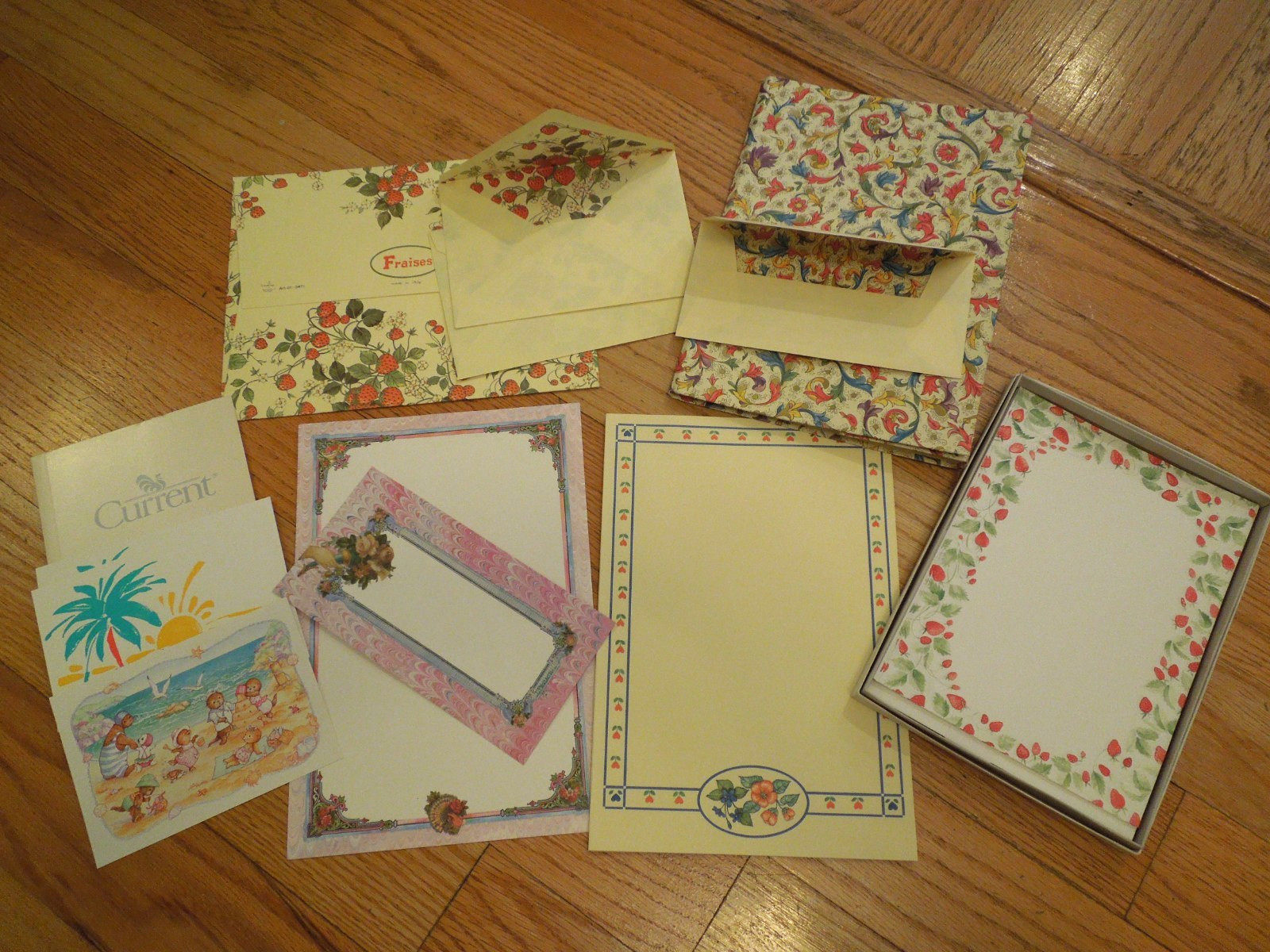 Vintage Stationery Lot - Note paper, envelopes, postcards, Kartos Florence Italy