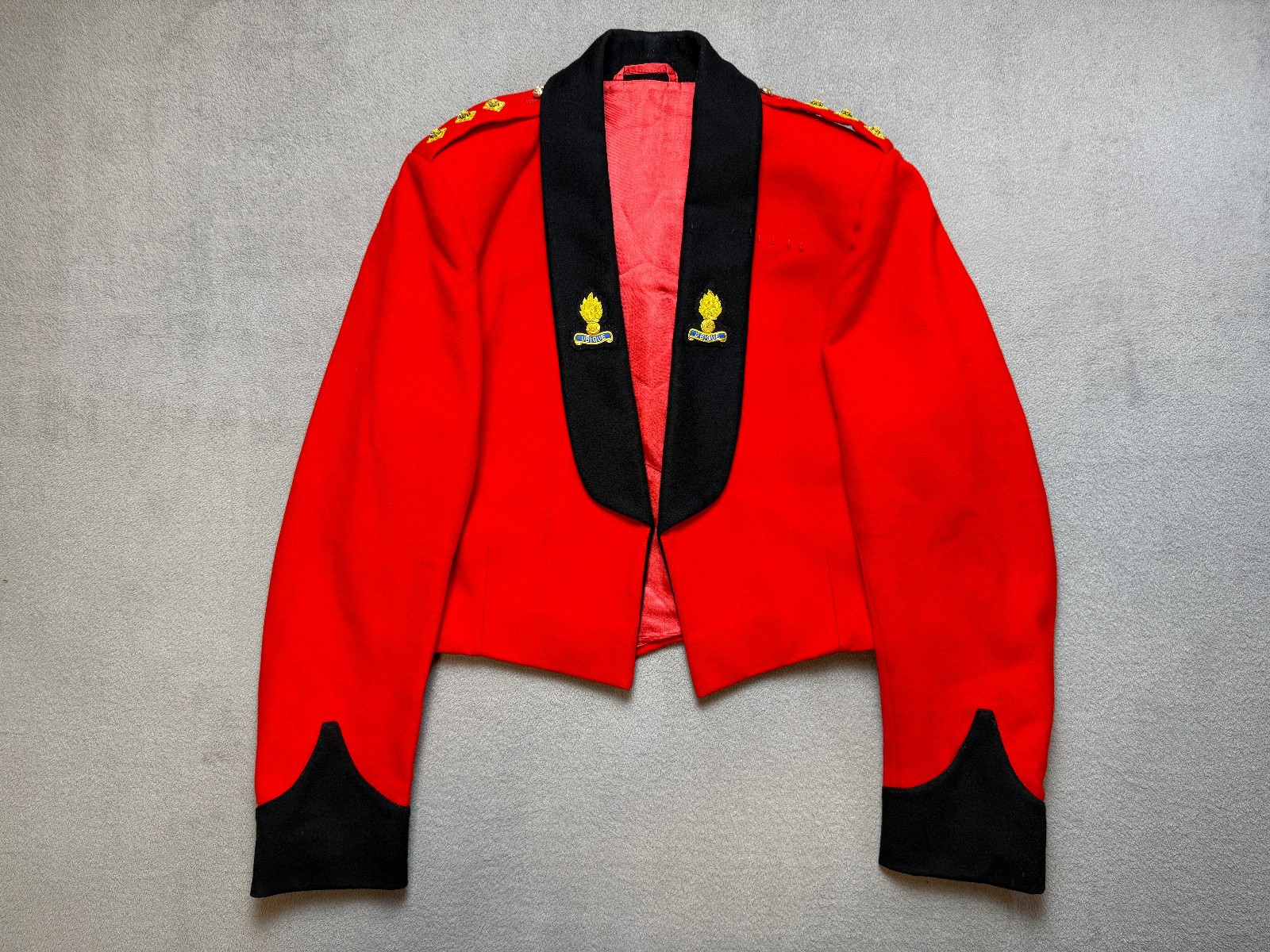 Vintage 1983 British Army Royal Engineers Mess Dress Jacket Named Uniform