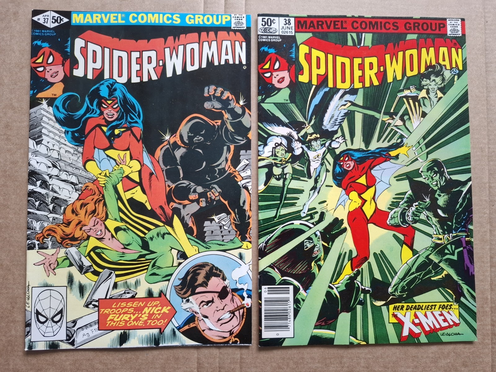Marvel Comics Spider-Woman 37 VF+ 38 VF 1st Siryn X-Men Lot Of 2 (4)