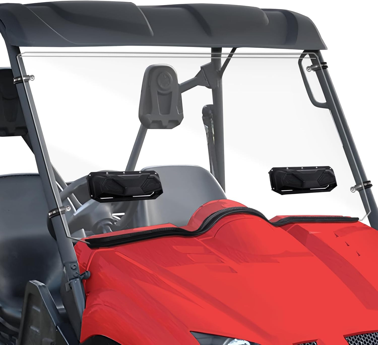 Vented Rhino Windshield Scratch Resistant PC Clear Full Window Vented Rhino Windshield Scratch Resistant PC Clear Full Window