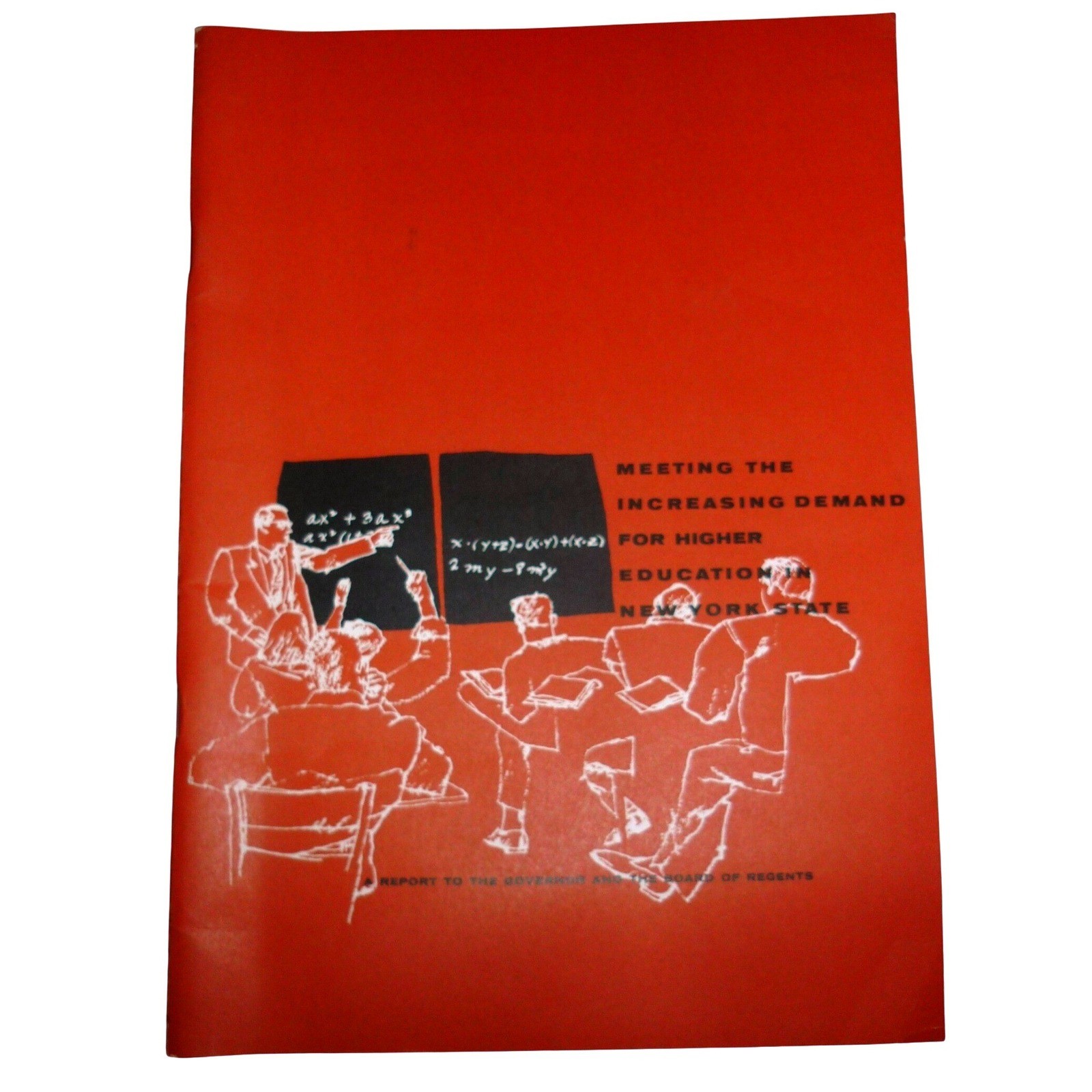 Vintage 1960 NY State Higher Education Report Mid-Century Ephemera Booklet