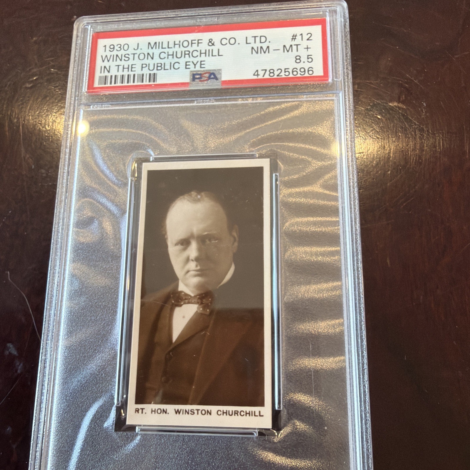 1930 Winston Churchill Card PSA 8.5 Only One Higher
