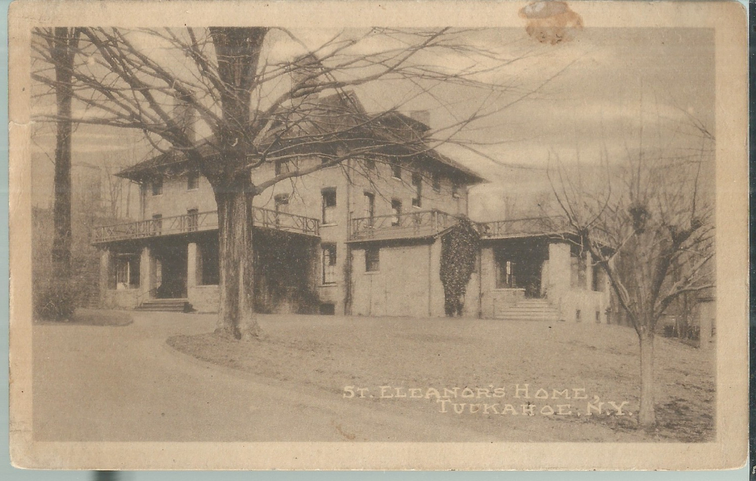 NICE VIEW OF ST ELEANOR\'S HOME IN TUCKAHOE, NY