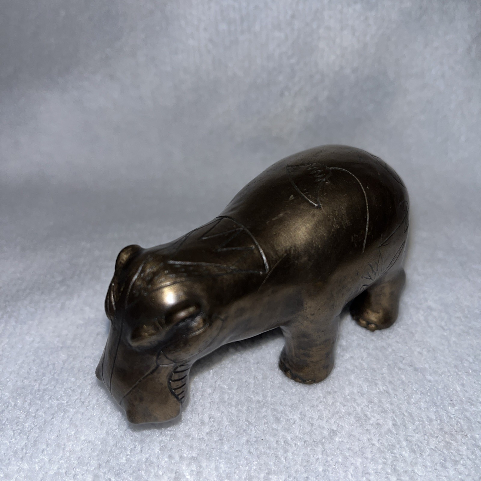 VINTAGE HIPPOPOTAMUS EGYPT SIGNED VERONESE 2000 WILLIAM THE HIPPO MINIATURE LOOK