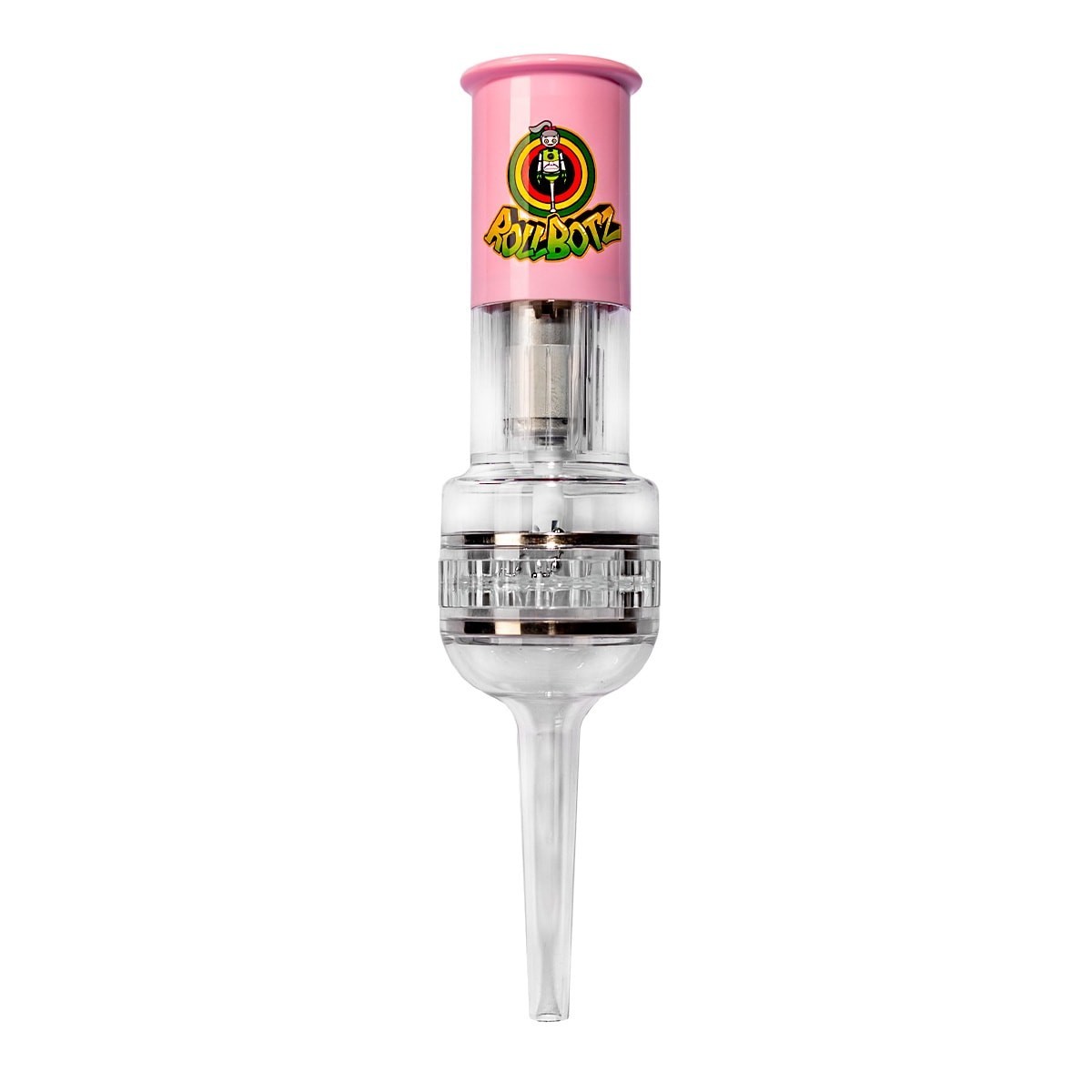 RollBotz Robokone Cone Filler Grinder Mill USB Rechargeable Pink Portable Roller