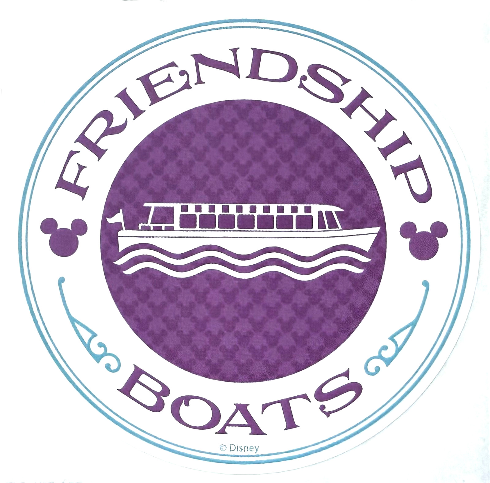 Walt Disney World Friendship Boat Sticker EPCOT 3\