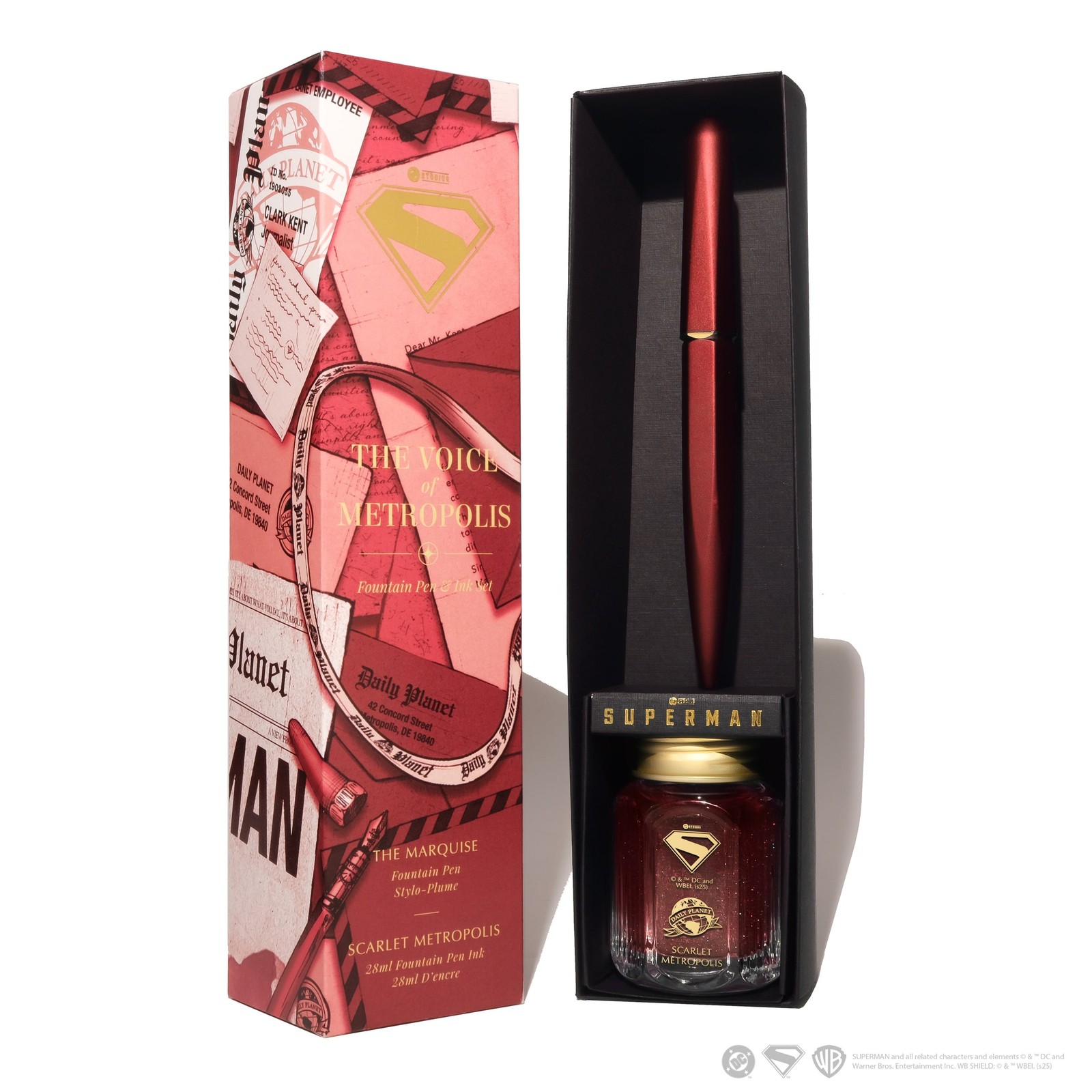 Ferris Wheel Superman The Voice of Metropolis Pen & 28ml Fountain Pen Ink Set