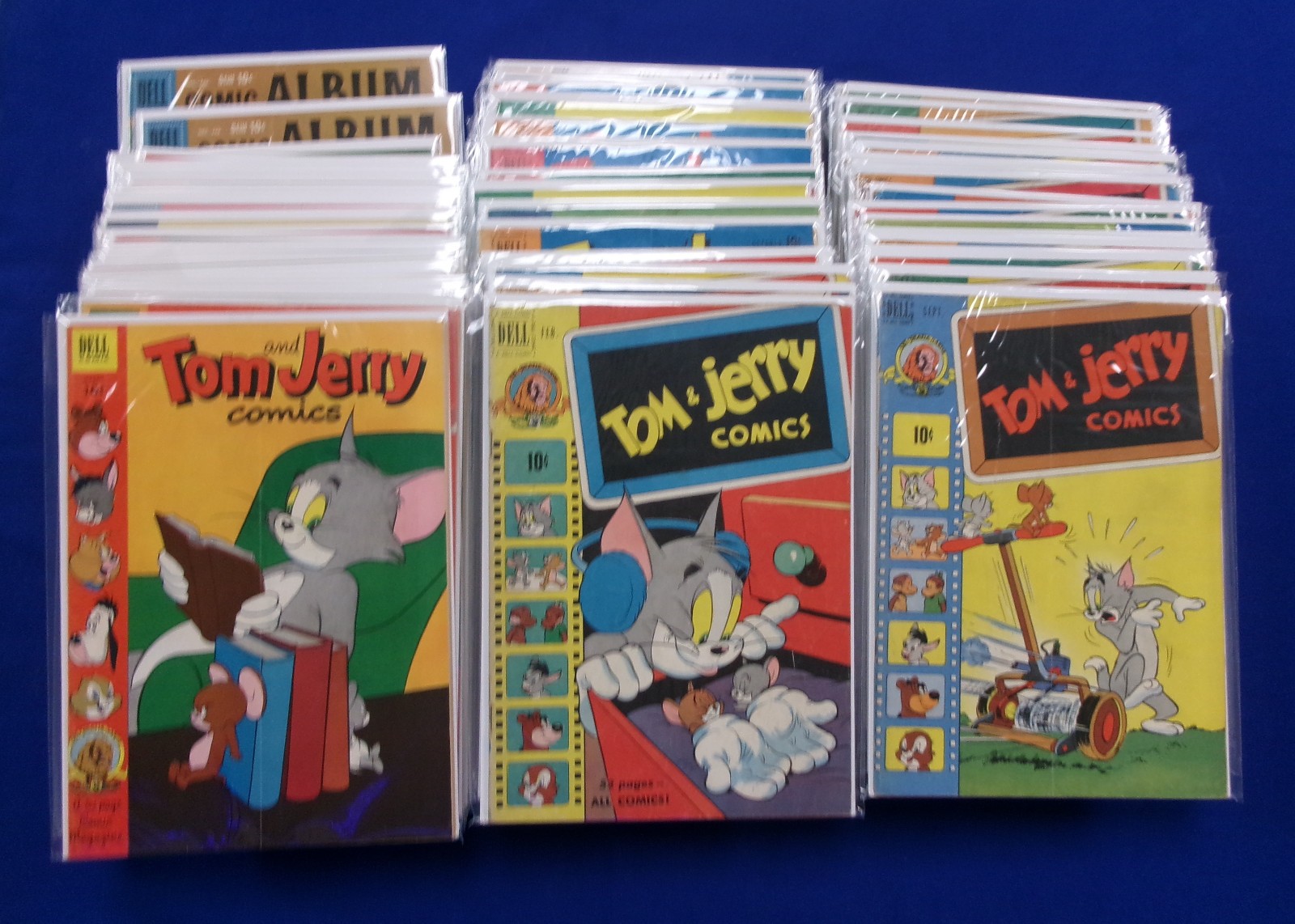 78 Tom and Jerry Comics- Not Sequential From 1949 to 1964 Good to Very Good Dell