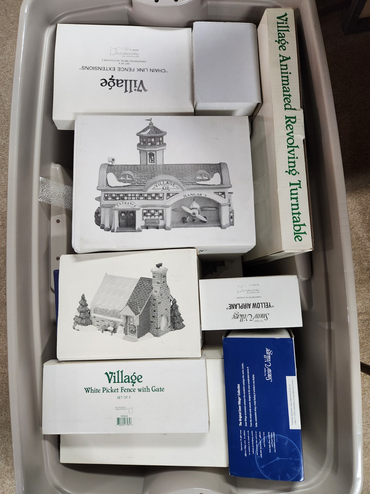 Vintage Lot Of 80+ Dept 56 Snow Village Items All In Original Boxes
