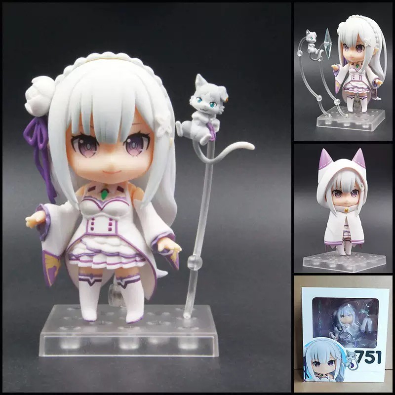 Nendoroid 751 Emilia Re:Zero Starting Life In Another World Anime Figure GSC PVC