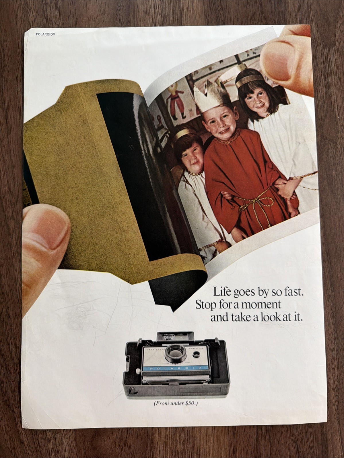 Polaroid 1967 Camera Print Ad Life Goes By So Fast Photography Film Pictures