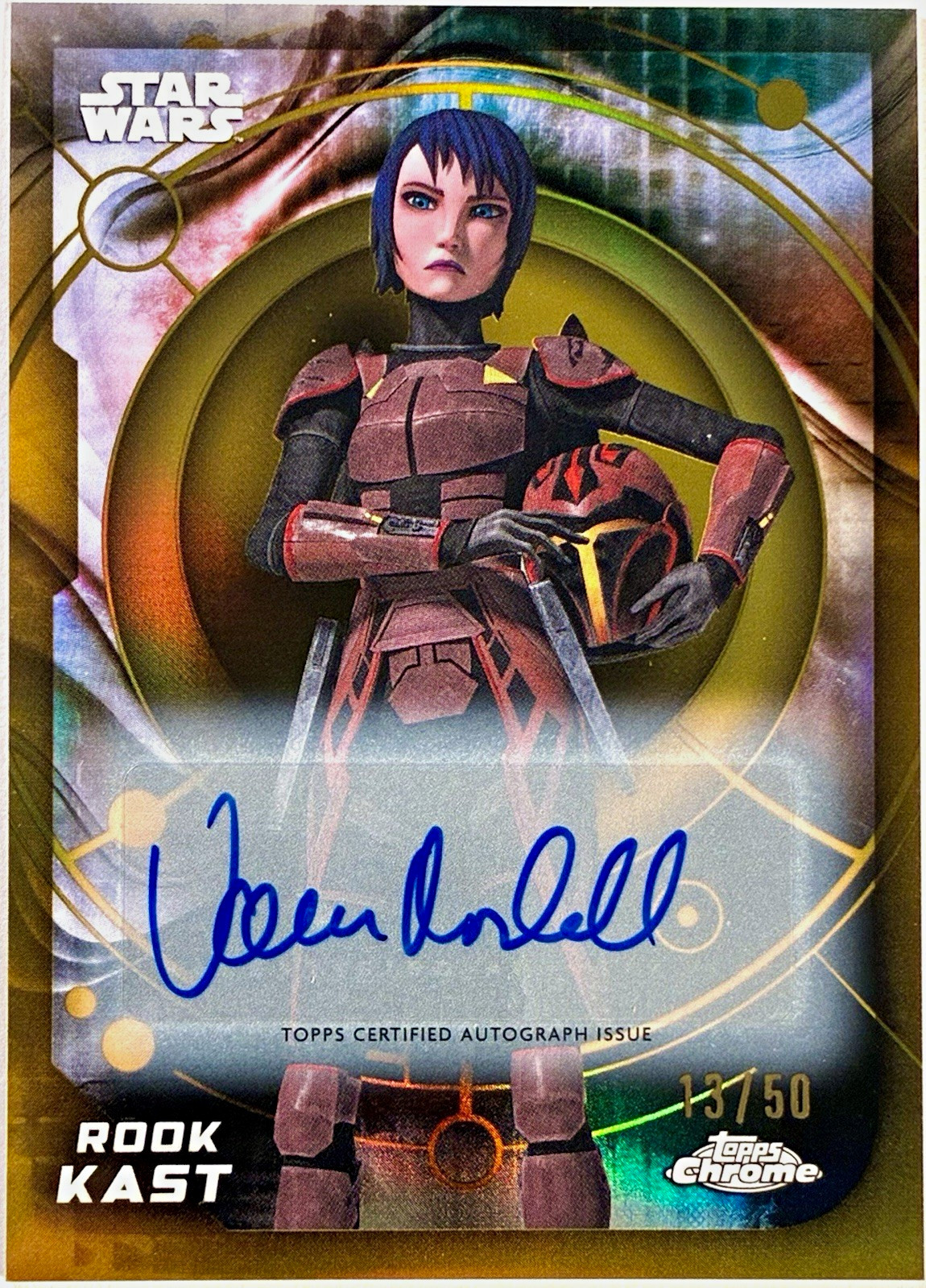 2026 Topps Chrome Star Wars Rook Kast Auto Vanessa Marshall GOLD SP/50