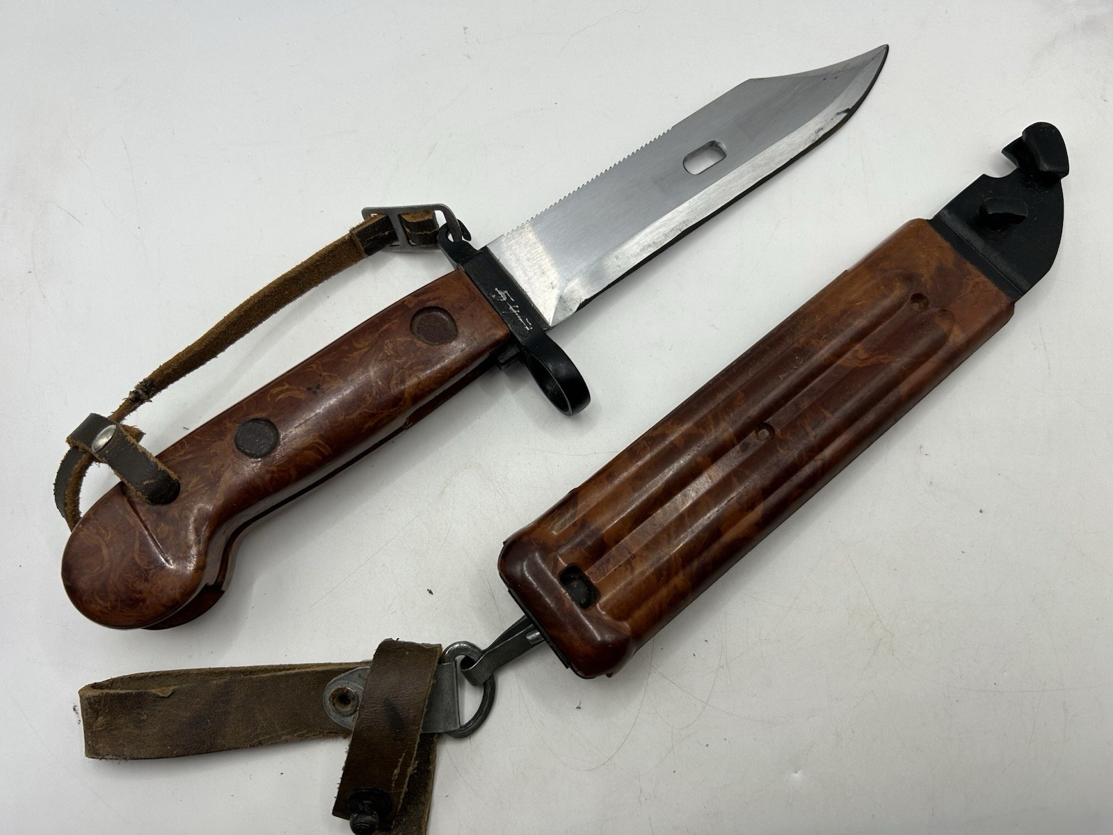EX RARE Russian Soviet 6x3 Type I-II ‘Transitional’ Bayonet & Scabbard - (EX)