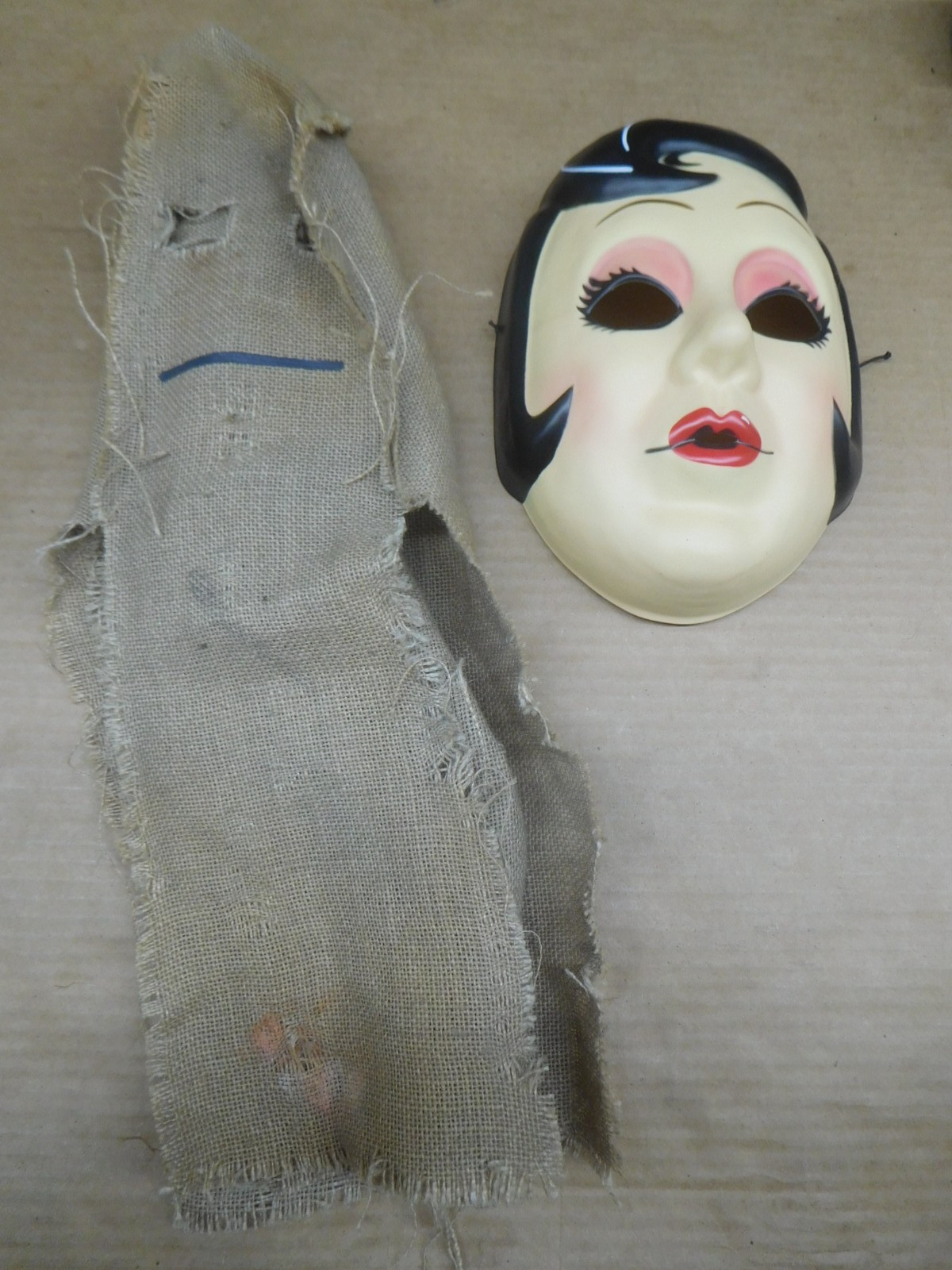 The Strangers Mask x2 lot Man in Pinup Girl Prey Night Trick or Treat Halloween