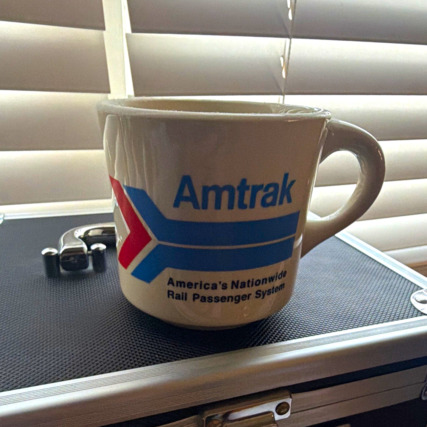 Amtrak America’s Nationwide Rail Passenger System Coffee Mug Collectible Cup