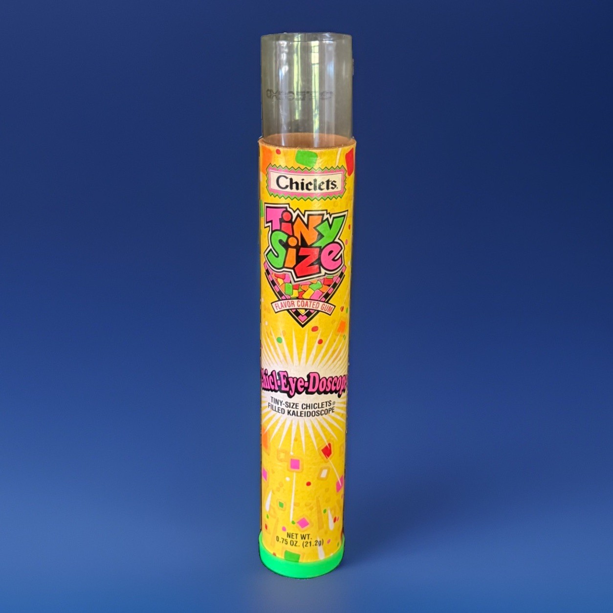 Vintage 1990's TINY SIZE CHICLETS Chicl-Eye-Doscope Chewing Gum Kaleidoscope Toy