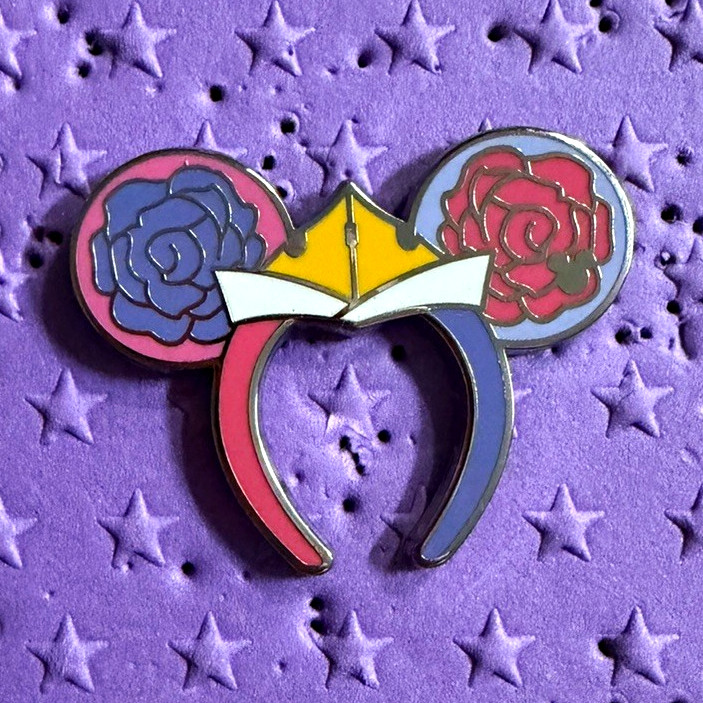 Hidden Disney 2026 DLR Disneyland Ear Headband Sleeping Beauty Chaser Pin