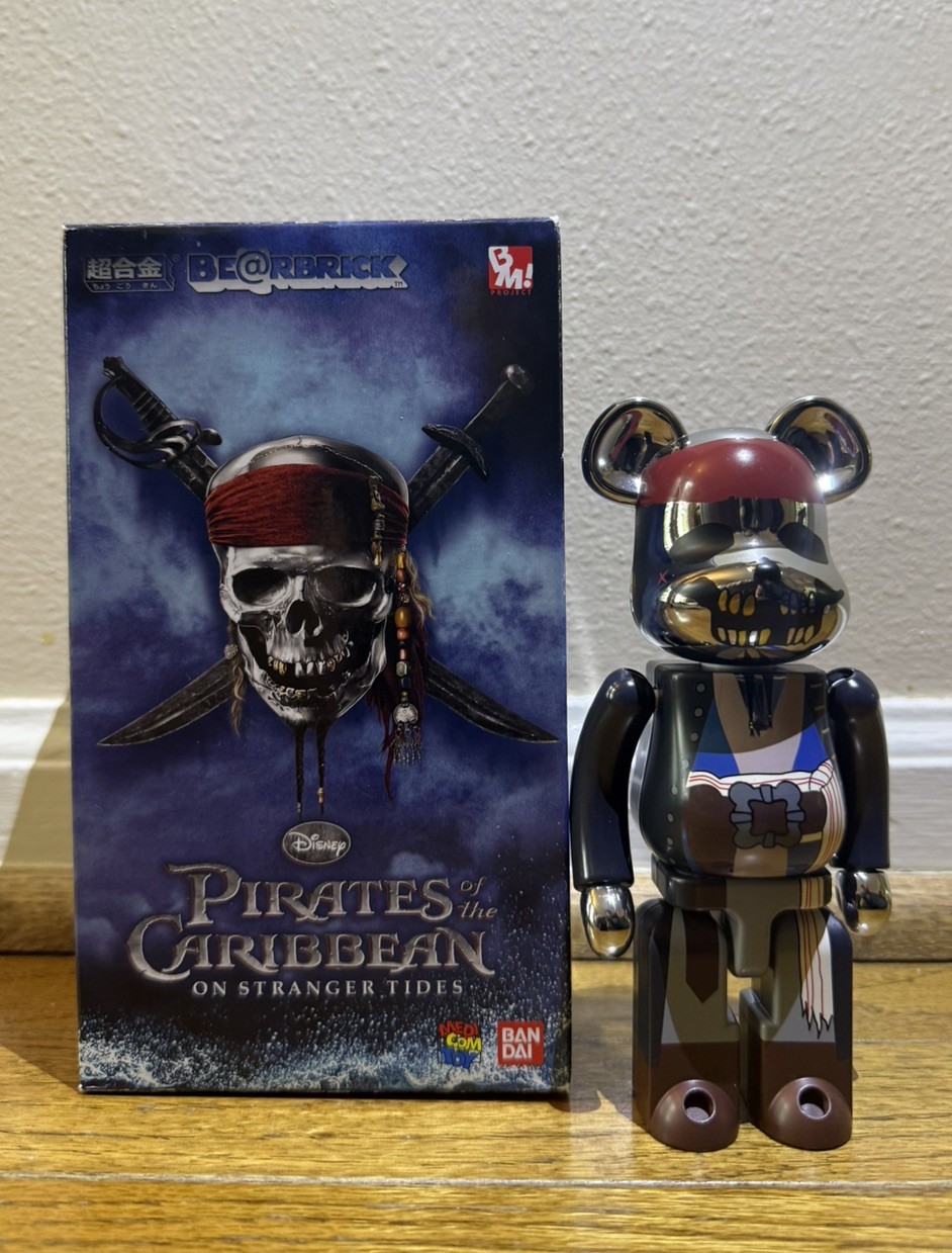 Medicom 200% Bearbrick ~ rare Chogokin Be@rbrick Pirates of the Caribbean alloy