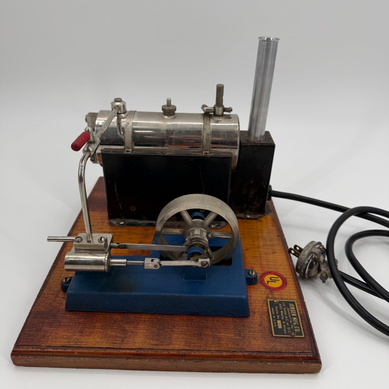 Vintage Jensen #25 Live Model Steam Engine Tested Works