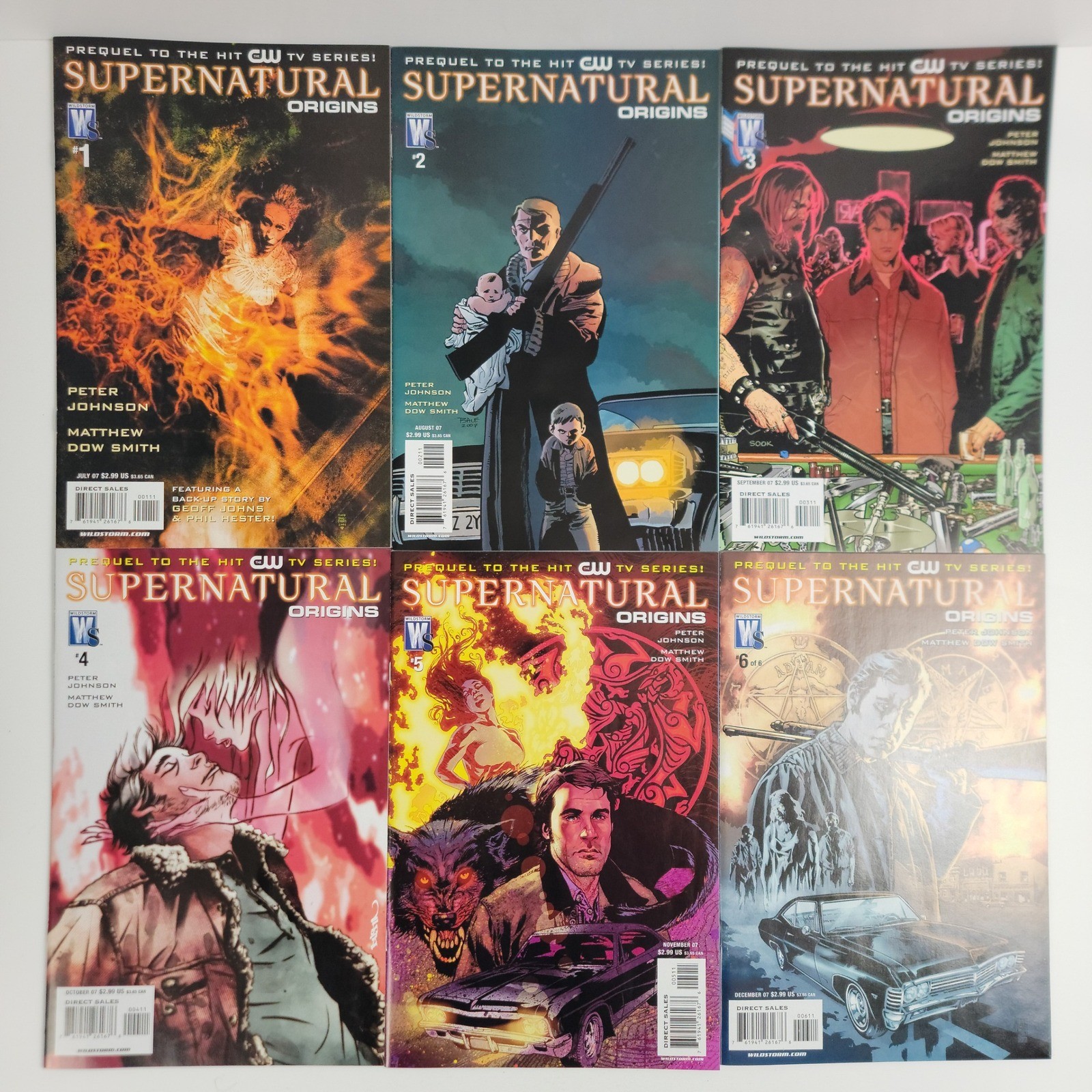 Supernatural Origins #1-6 Complete Mini Series Set Lot Wildstorm Comics (2007)