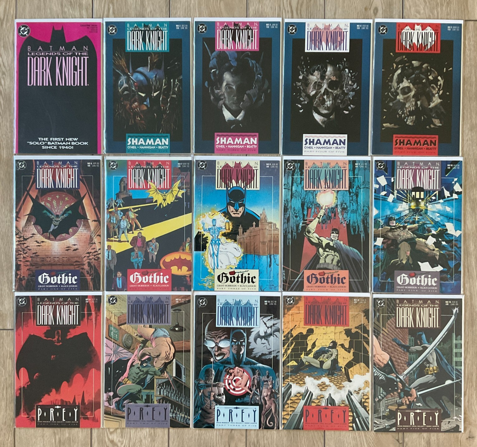 Batman Legends of the Dark Knight #1-15 DC Comics Comic Book Set Lot Run 1989-91