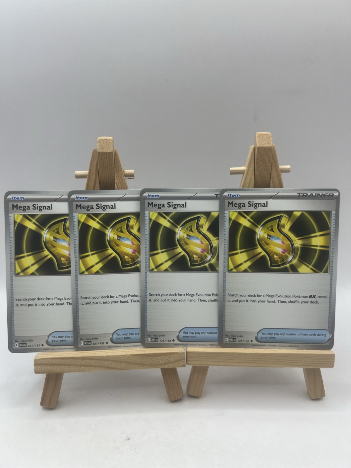 x4 Mega Signal 121/132 Playset - Mega Evolution - Pokemon - NM/M English