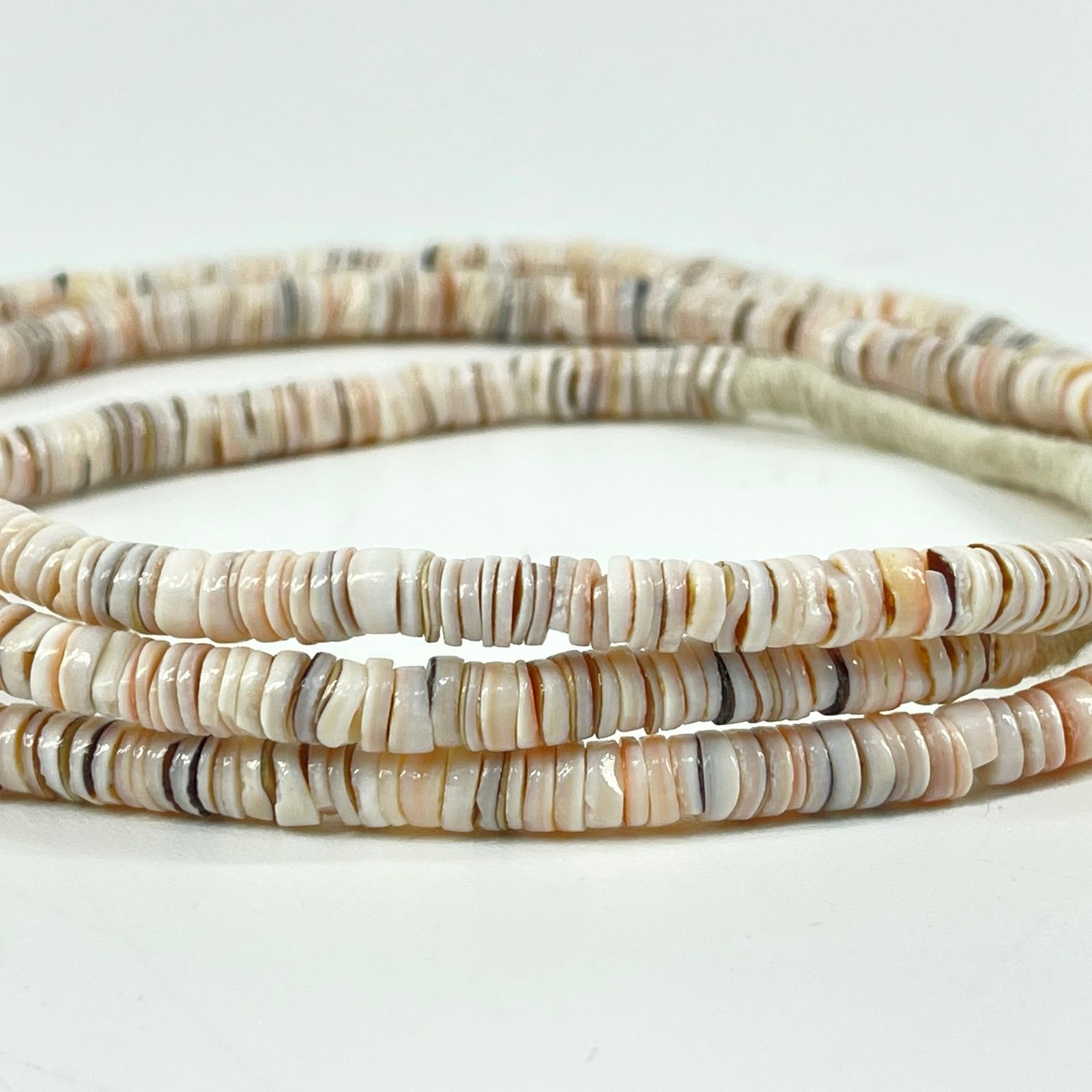 Mauritanian Heishi Shell Beads 30 Inch