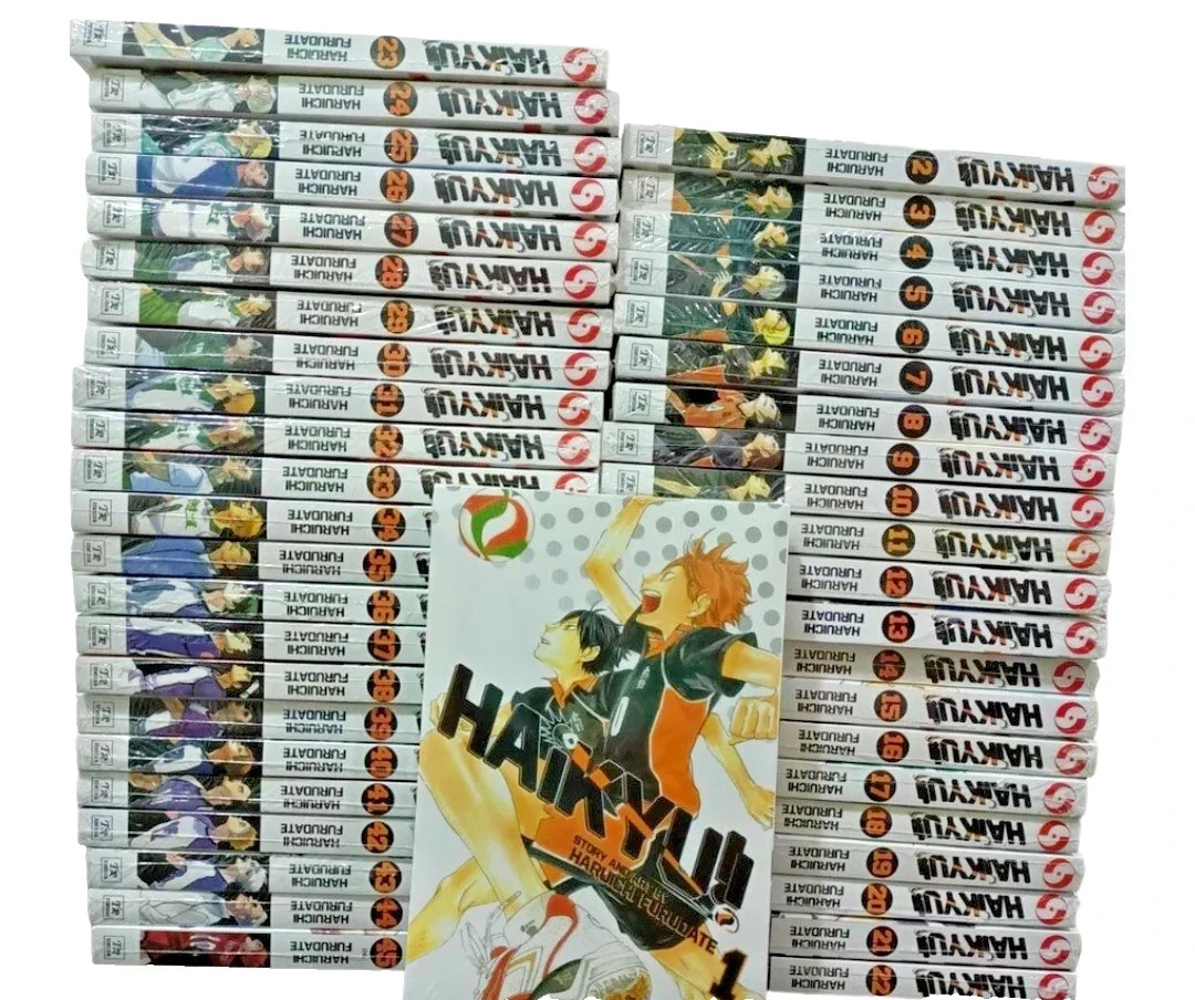 Haikyuu Complete Manga Set Vol. 1-45 English Version Comic Collection FAST SHI