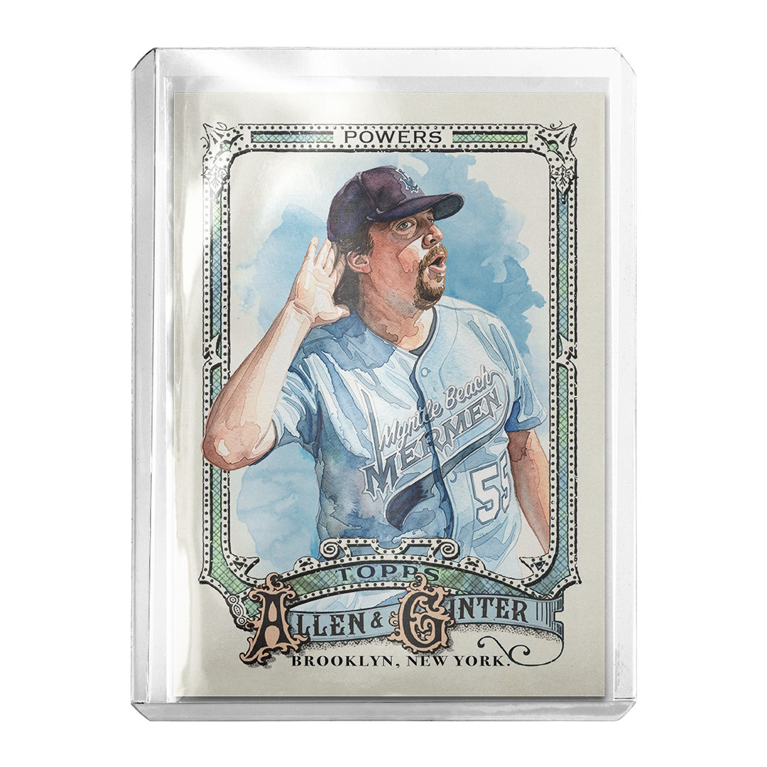 Custom Kenny Powers Eastbound & Down Allen & Ginter Novelty Mermen Baseball Card
