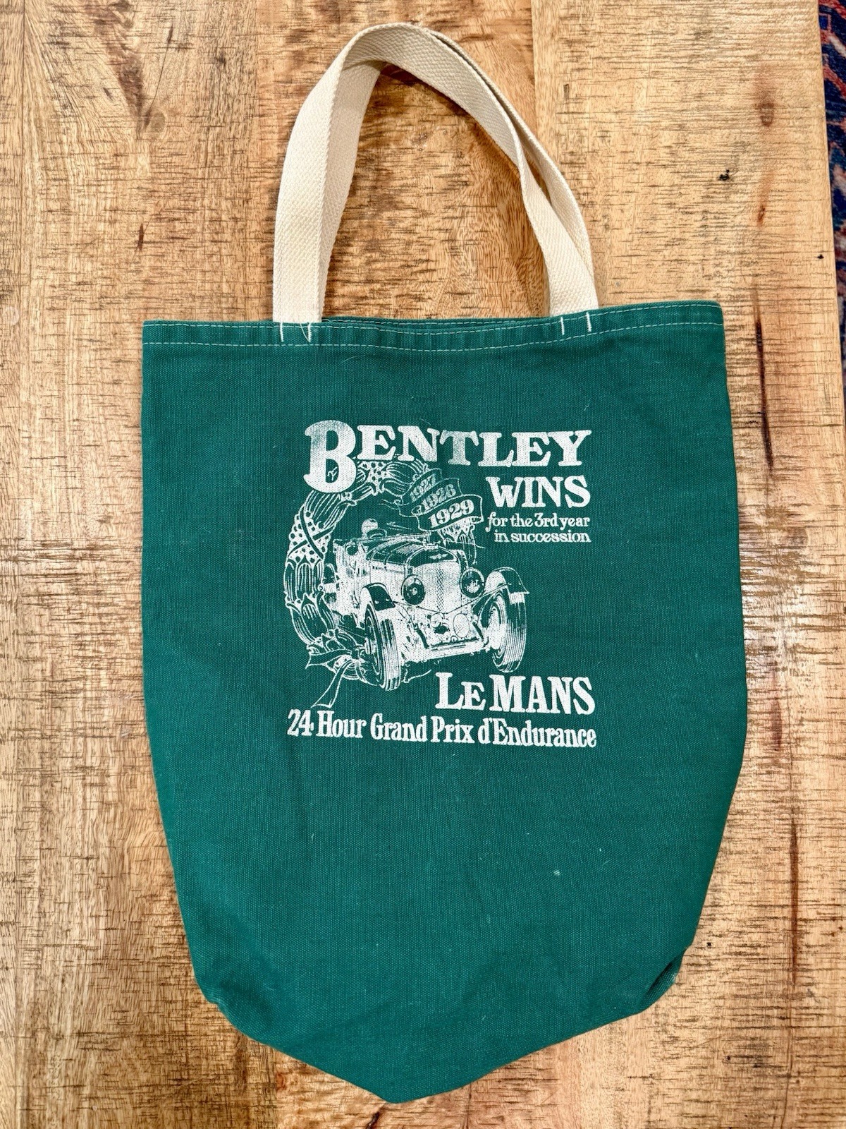1983 Bentley Car Meet Tote Bag 1929 Le Mans Bugatti Alfa Ferrari Lamborghini