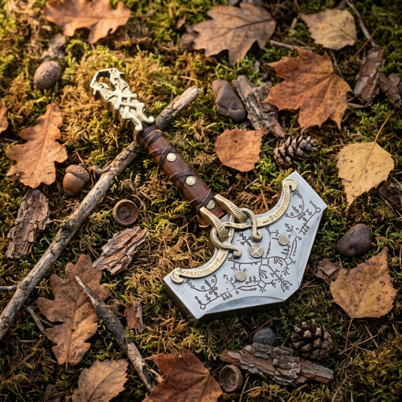 Avengers Thor Mjolnir Hammer, Handmade Stainless Steel Replica, Fantasy Display