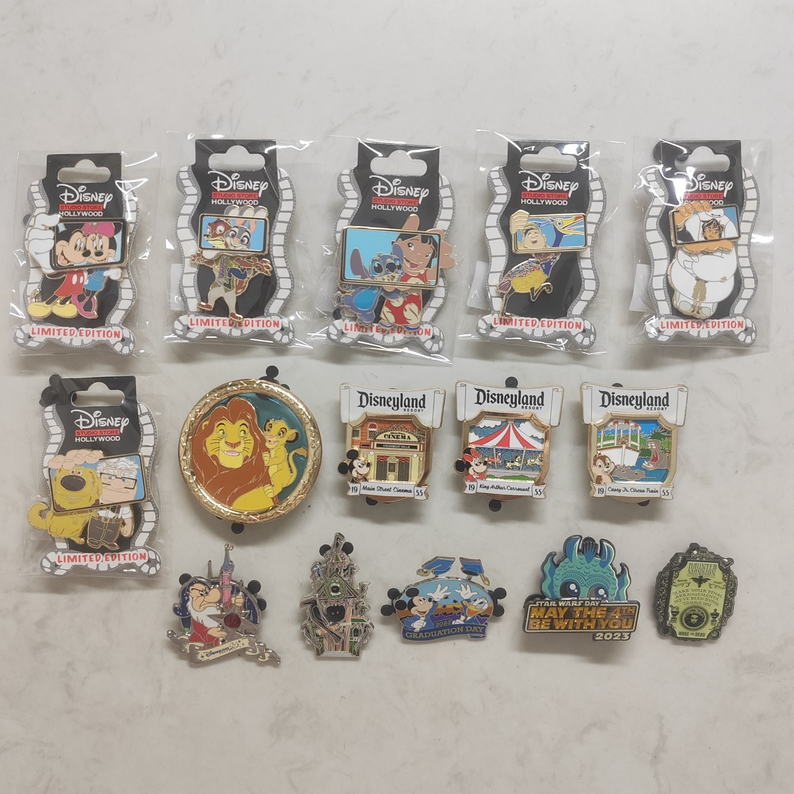 Disney exchange badges come in groups of 15 pins