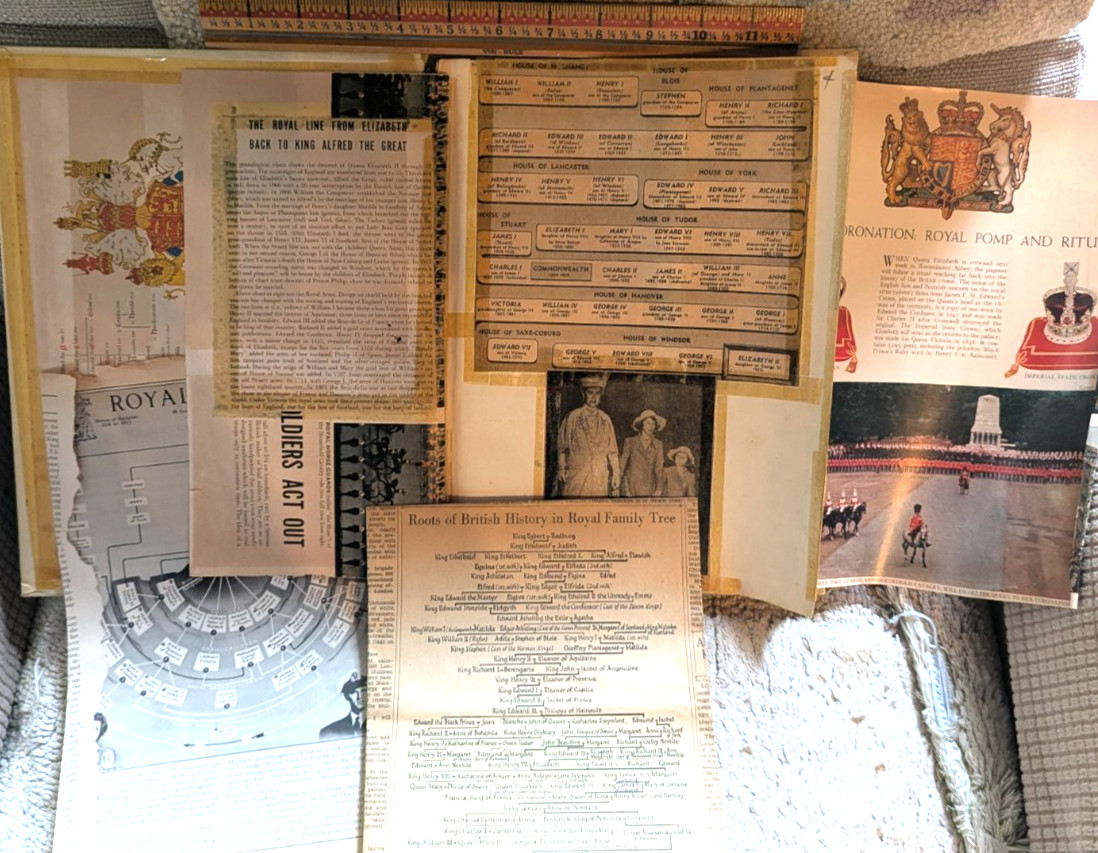 Queen Alexandra's Gift Book, 1908-Used As A Royalty Scrapbook, Coronations w/DJ