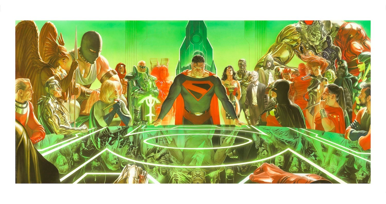 Kingdom Come War Room Alex Ross SIGNED NYCC 2025 Excl Paper Lt Ed 25 AP